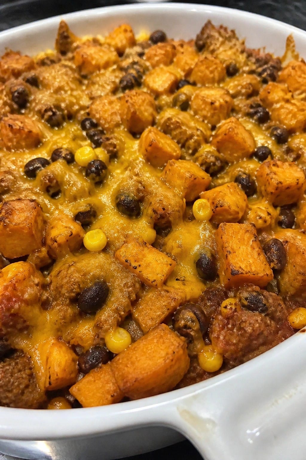 Turkey Taco Sweet Potato Casserole