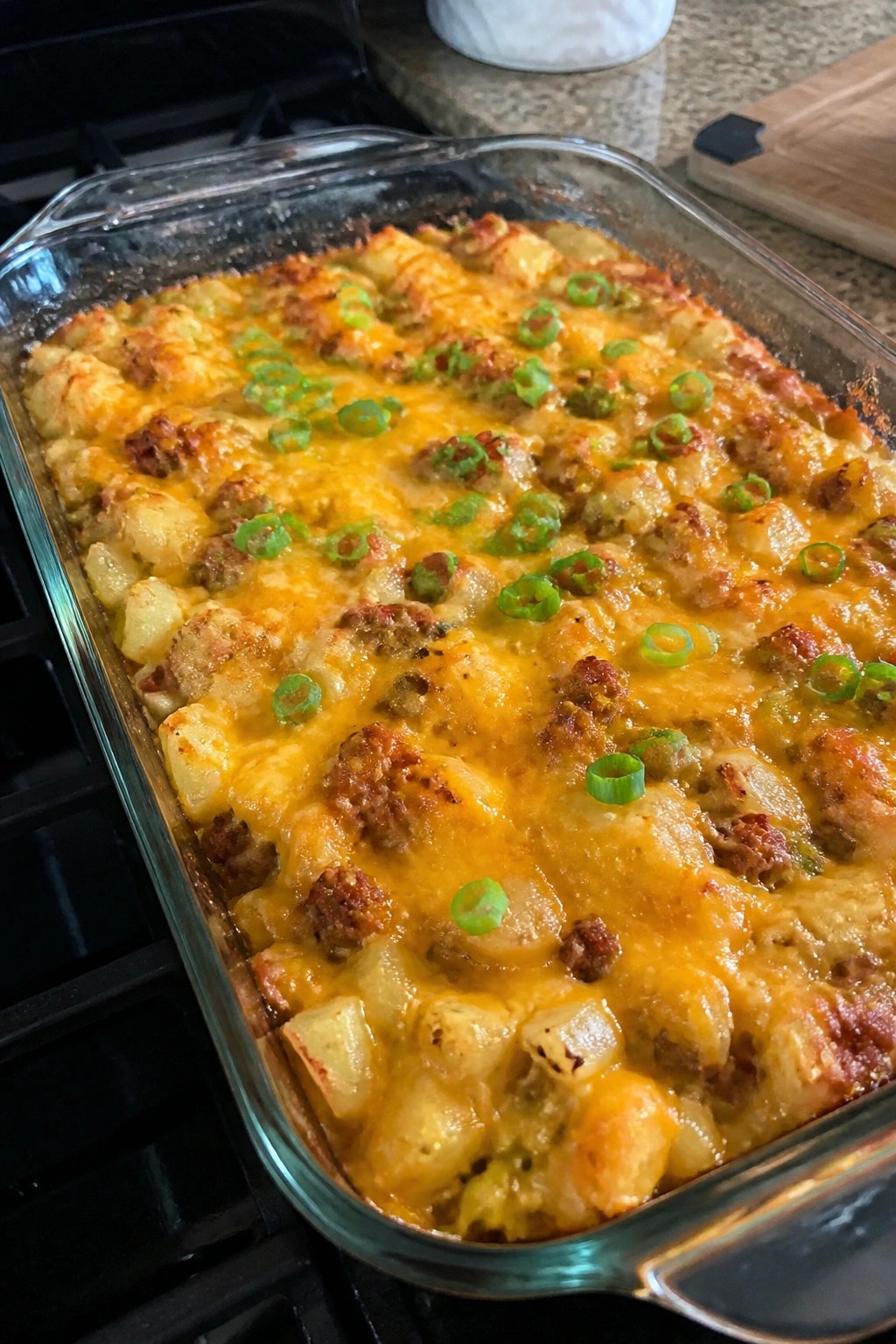 Chorizo Green Chile and Potato Mexican Casserole