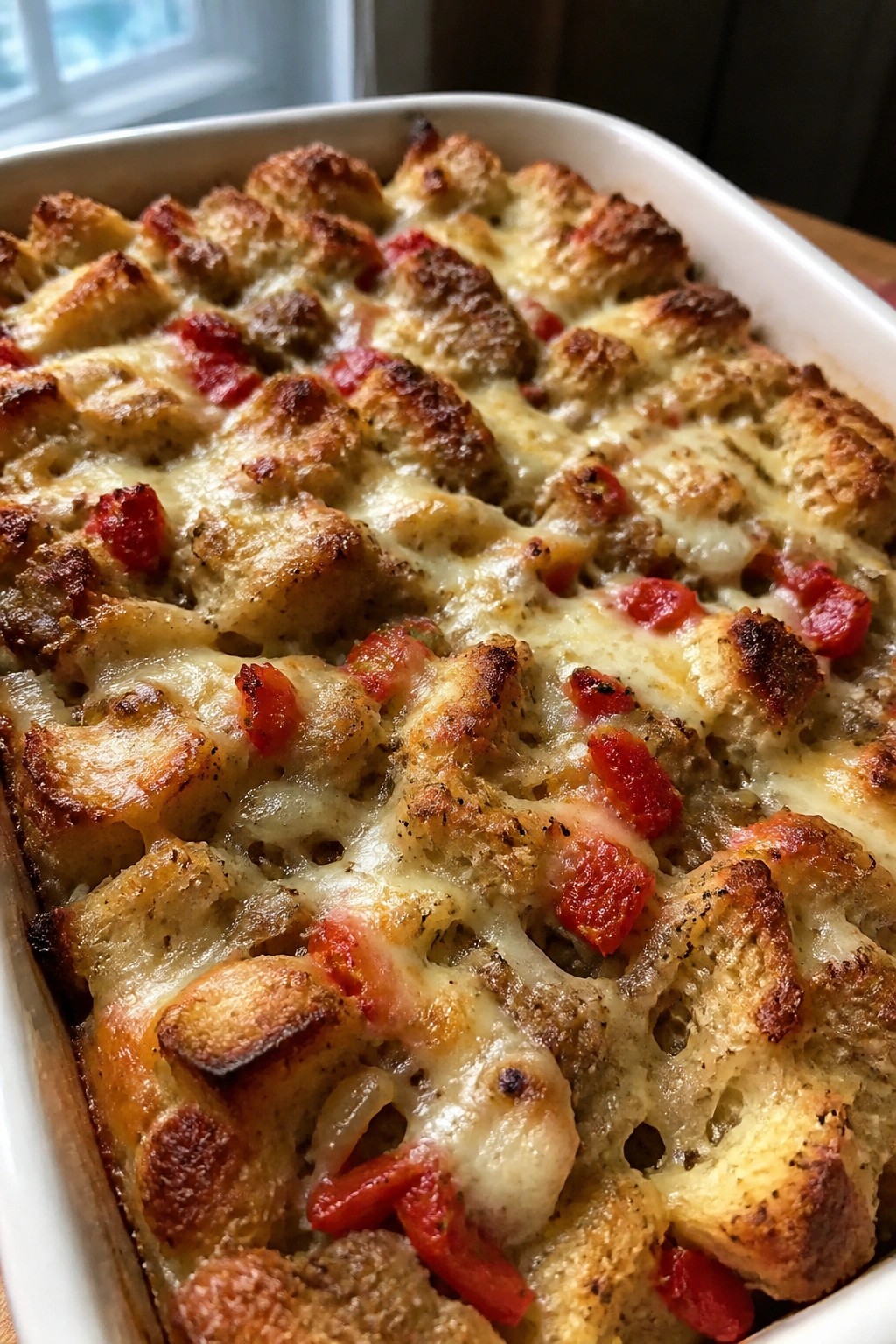 Italian Sausage Roasted Pepper Casserole