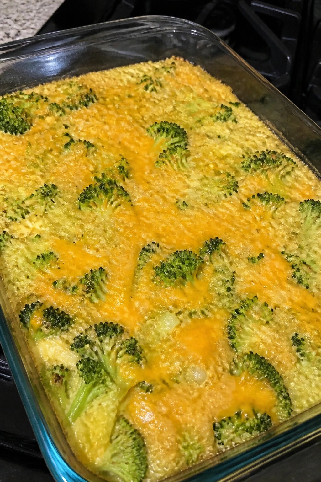 Broccoli Cheddar Quinoa Breakfast Casserole with Greek Yogurt