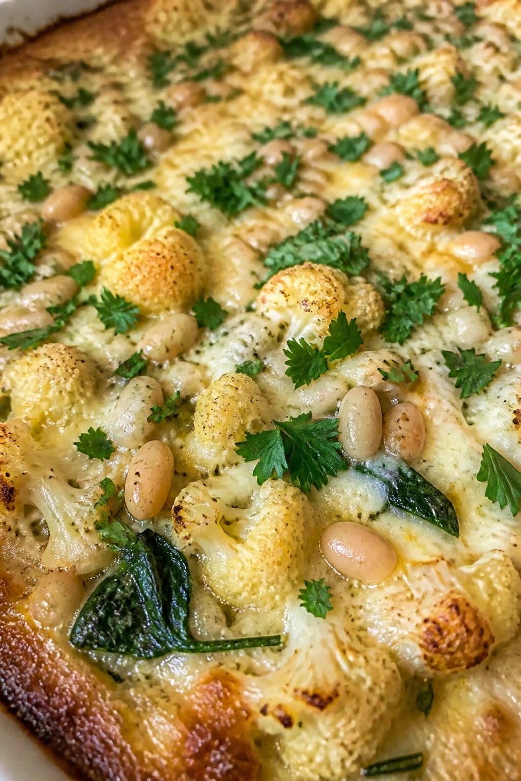 Cauliflower White Bean Italian-Style Breakfast Casserole