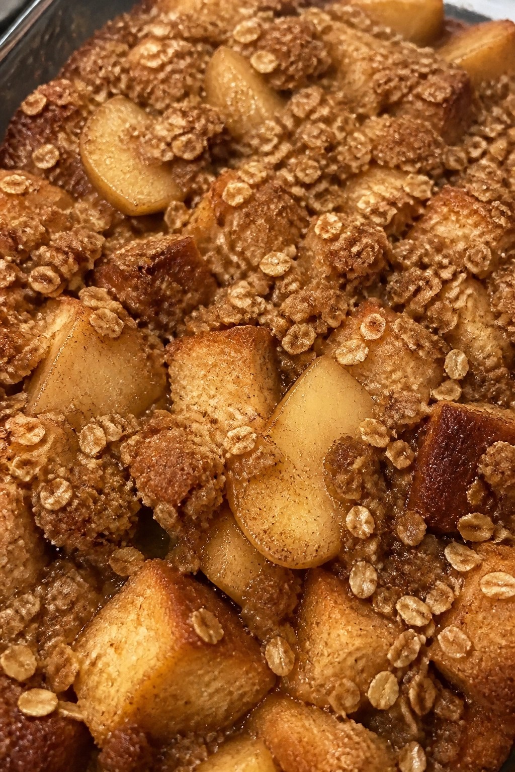 Apple Cinnamon Streusel French Toast Casserole