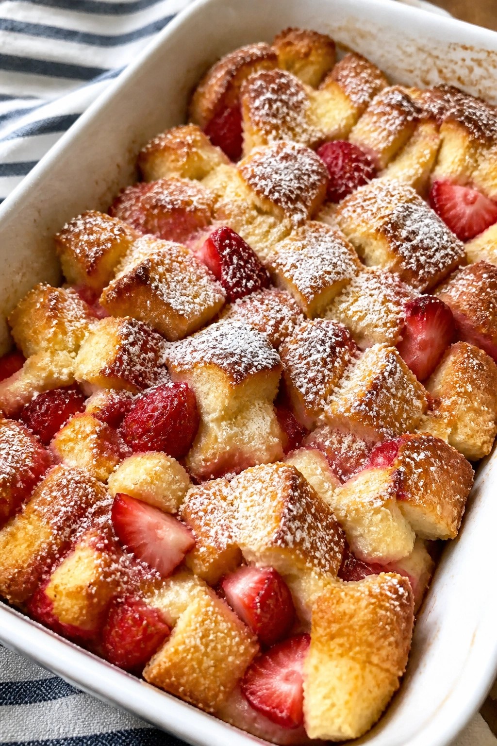 Strawberry Cheesecake French Toast Casserole