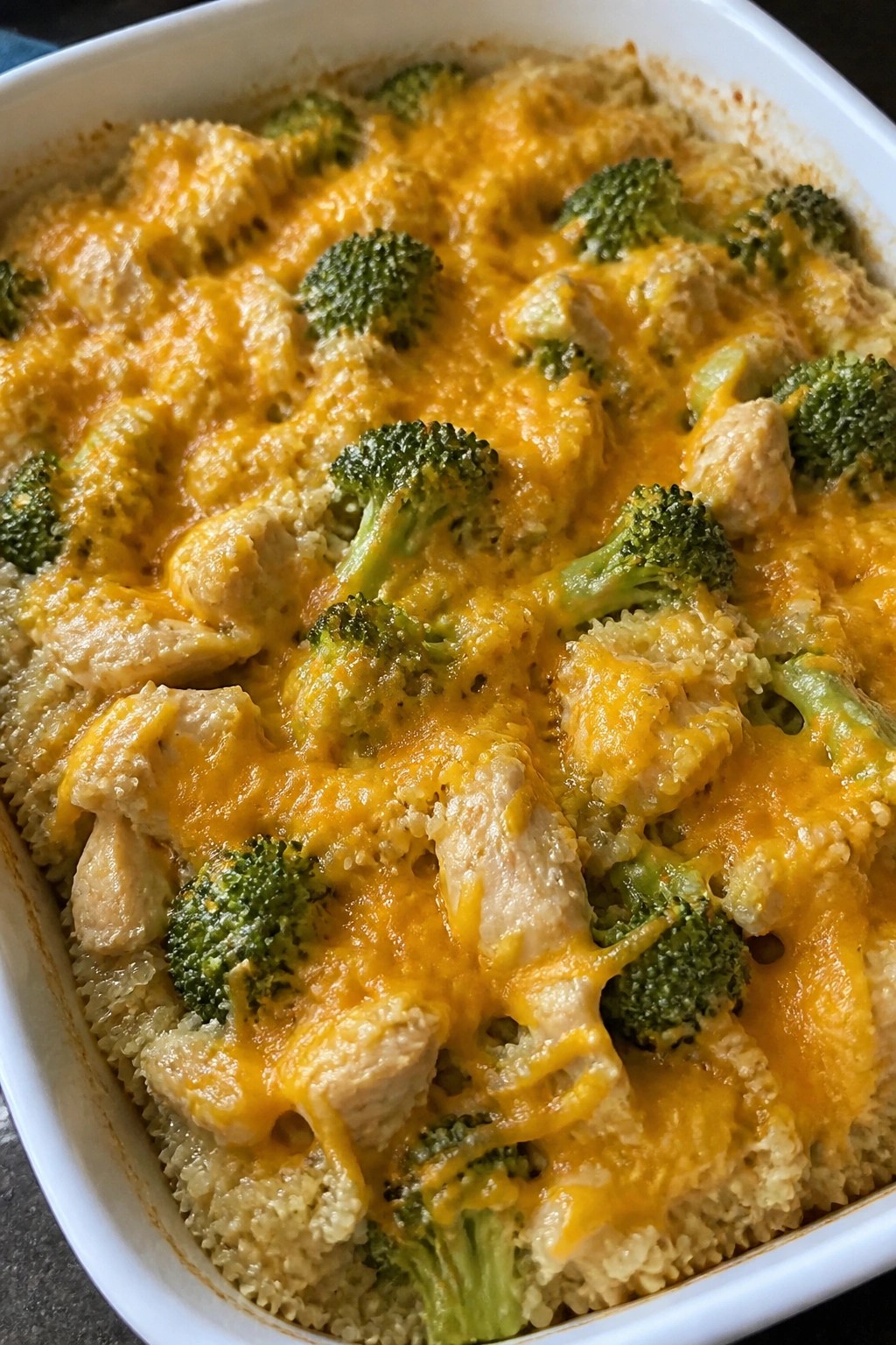 Quinoa Broccoli Chicken Casserole