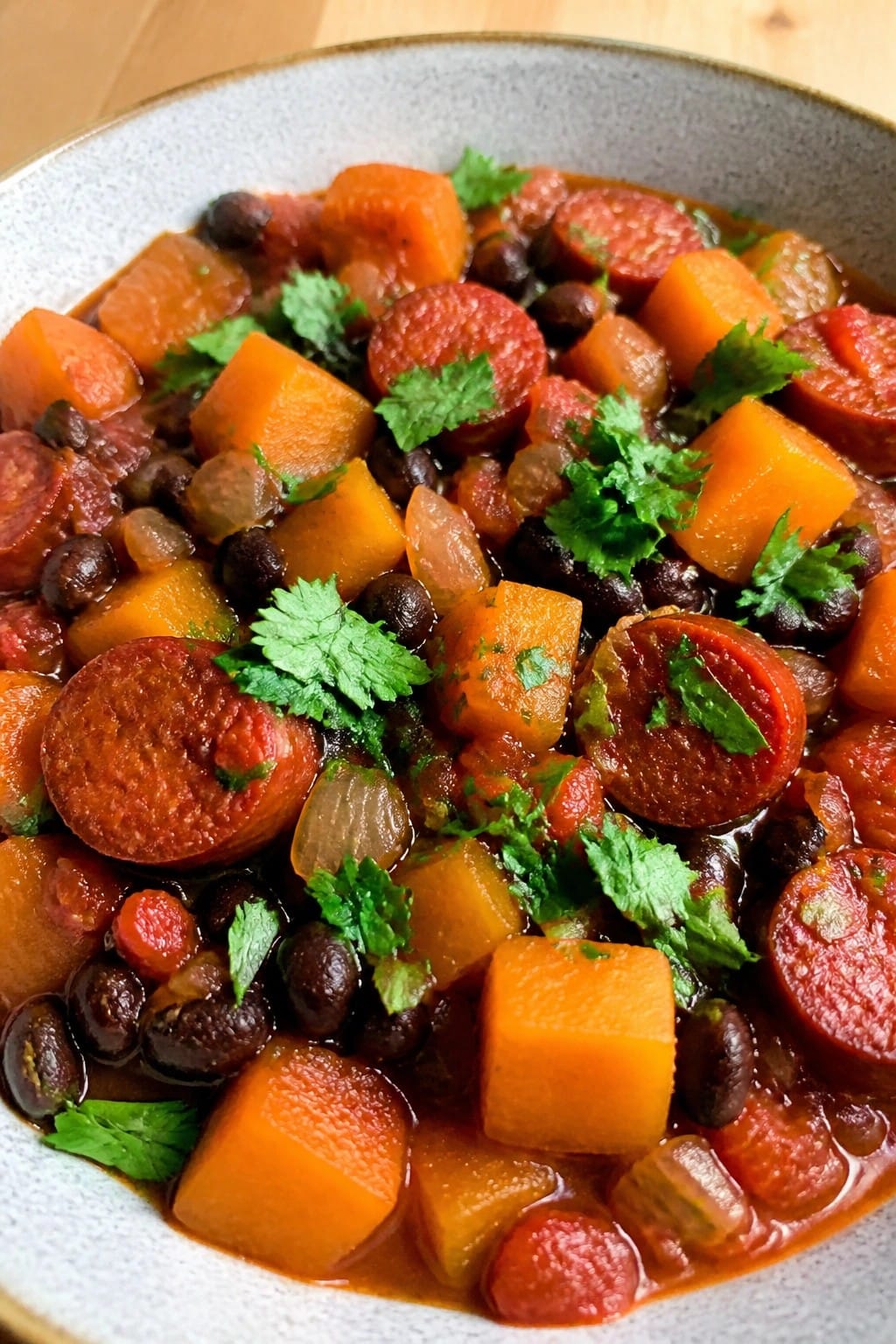 Smoky Chorizo and Pumpkin Casserole