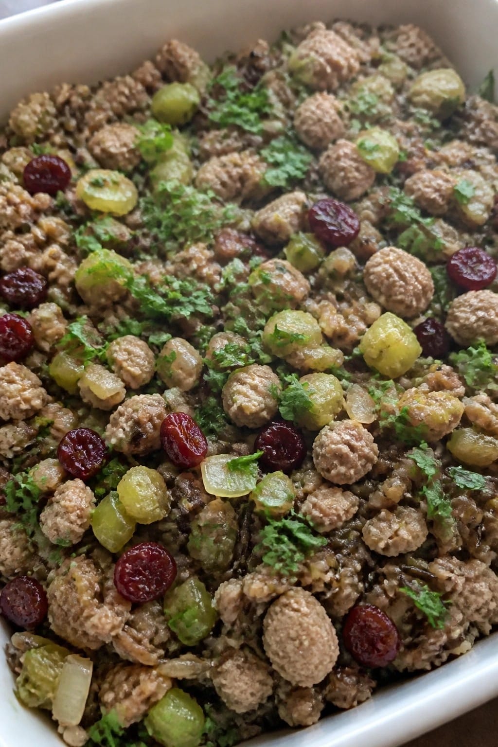 Turkey Wild Rice and Cranberry Casserole