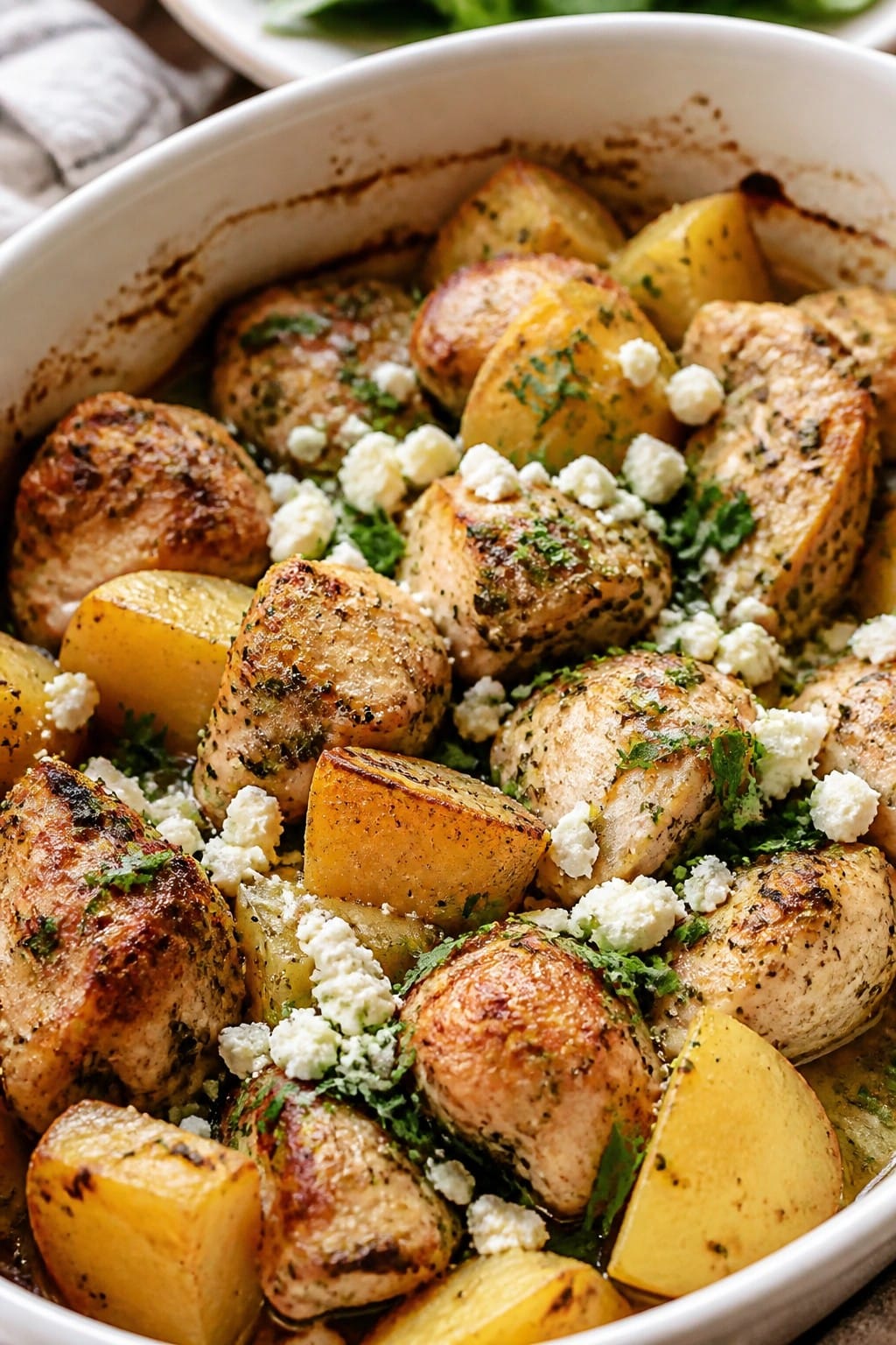 Greek Lemon Chicken and Potato Casserole
