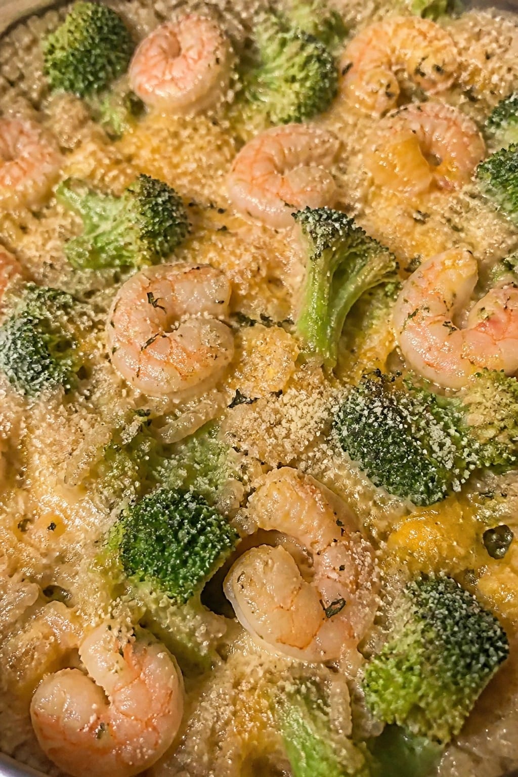Shrimp and Broccoli Brown Rice Casserole