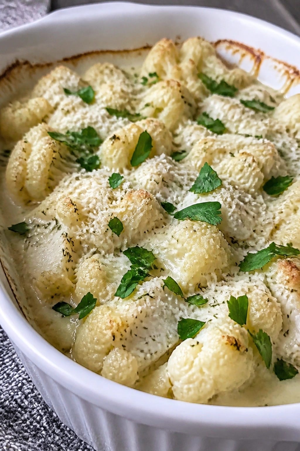 Creamy Cauliflower and Cod Casserole