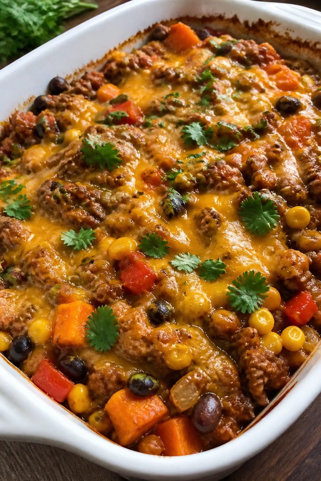 Tex-Mex Lean Beef and Sweet Potato Casserole