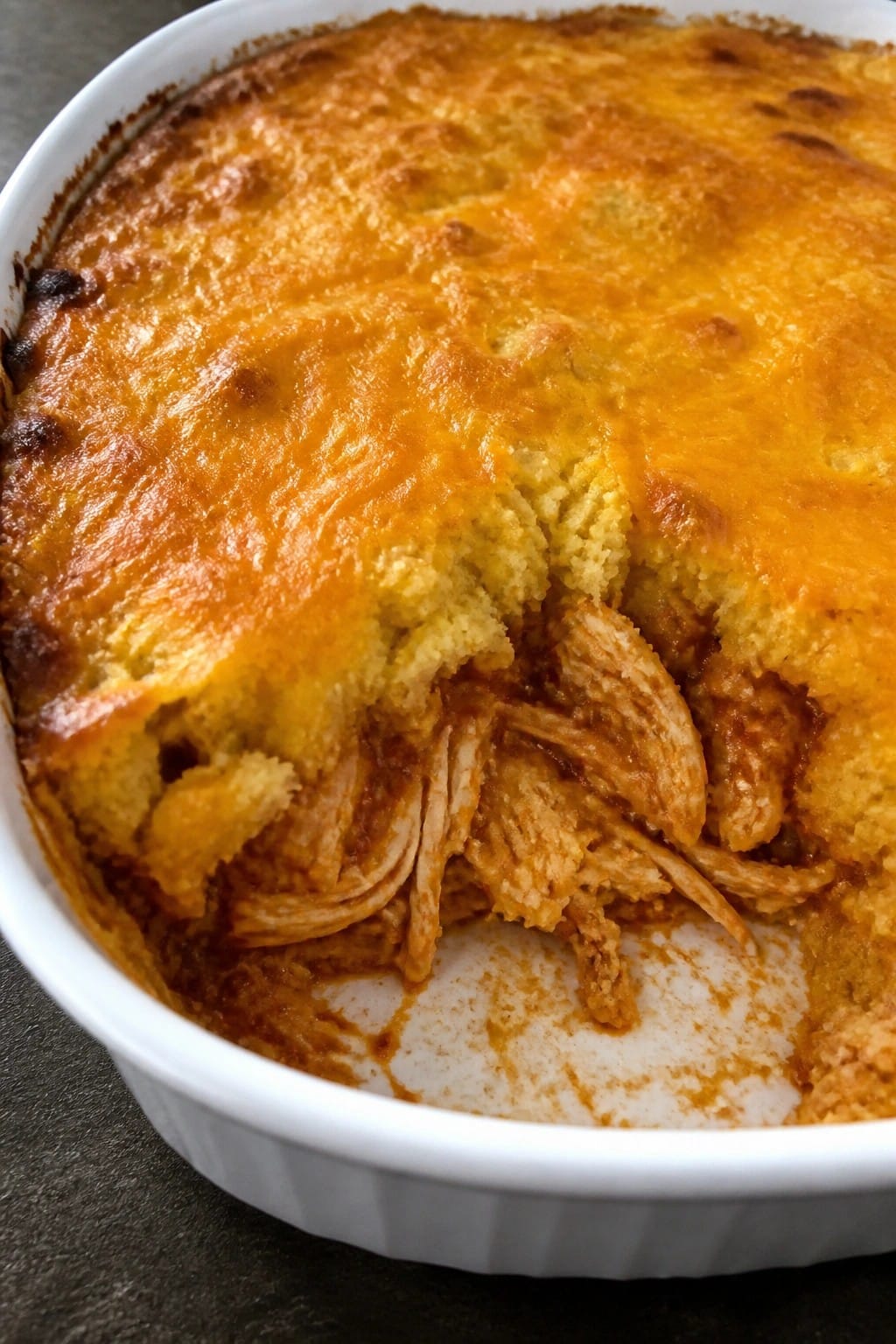 BBQ Chicken Cornbread Casserole