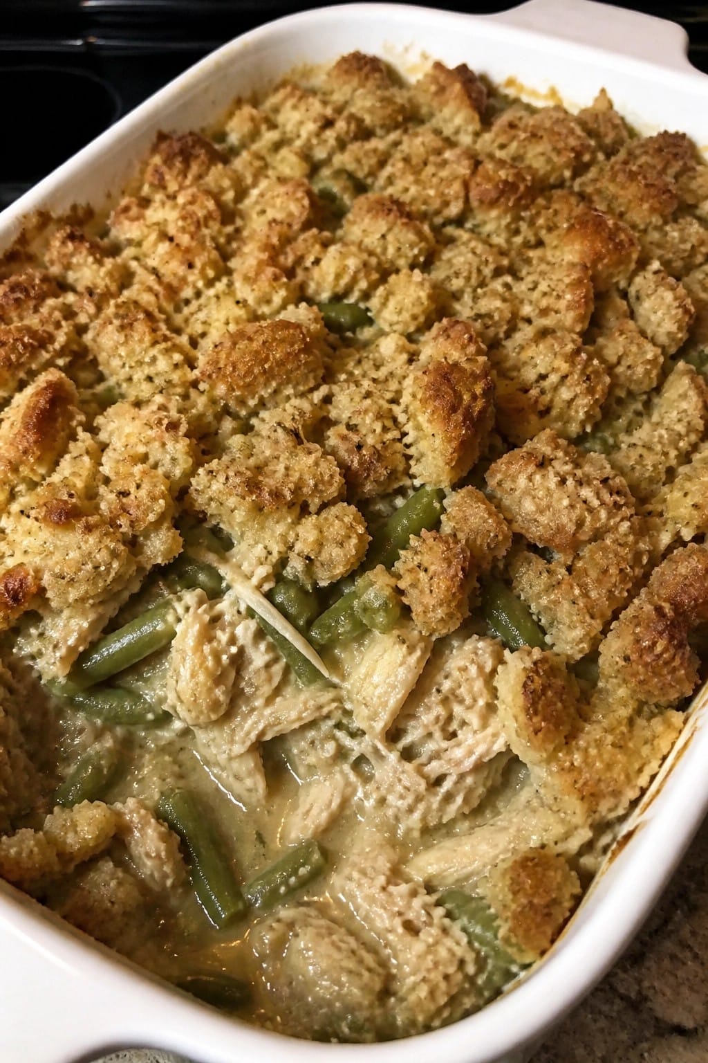 Chicken Stuffing Green Bean Casserole