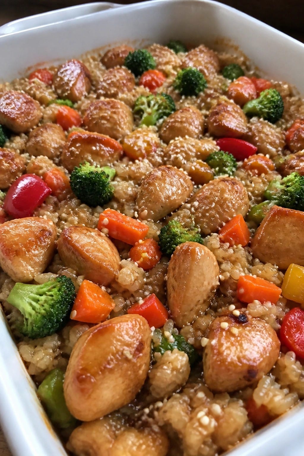 Teriyaki Chicken and Vegetable Casserole