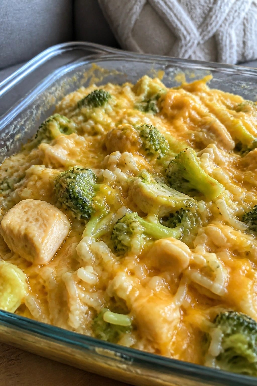 Cheesy Chicken Broccoli Rice Casserole