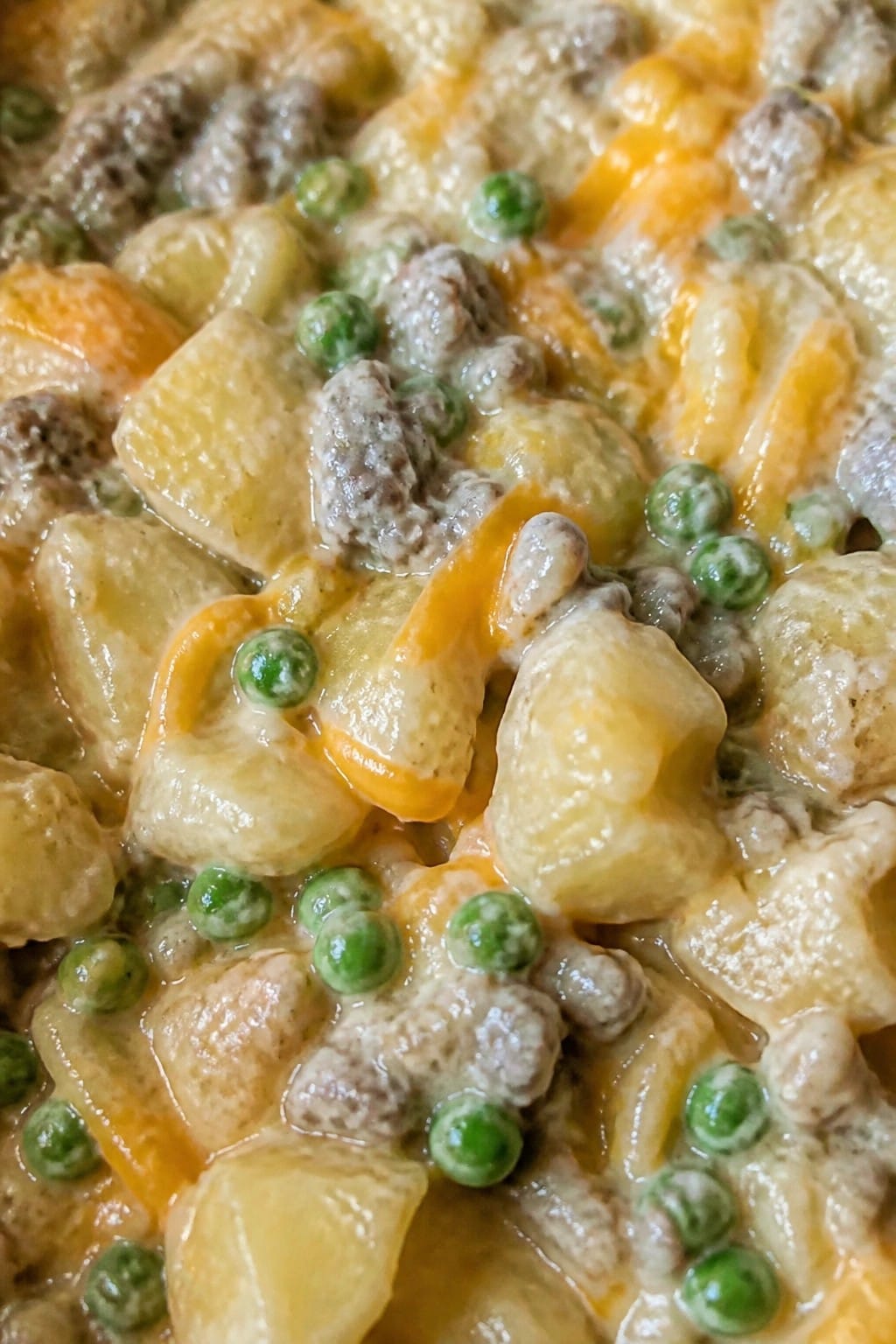 Creamy Sausage, Pea, and Potato Casserole