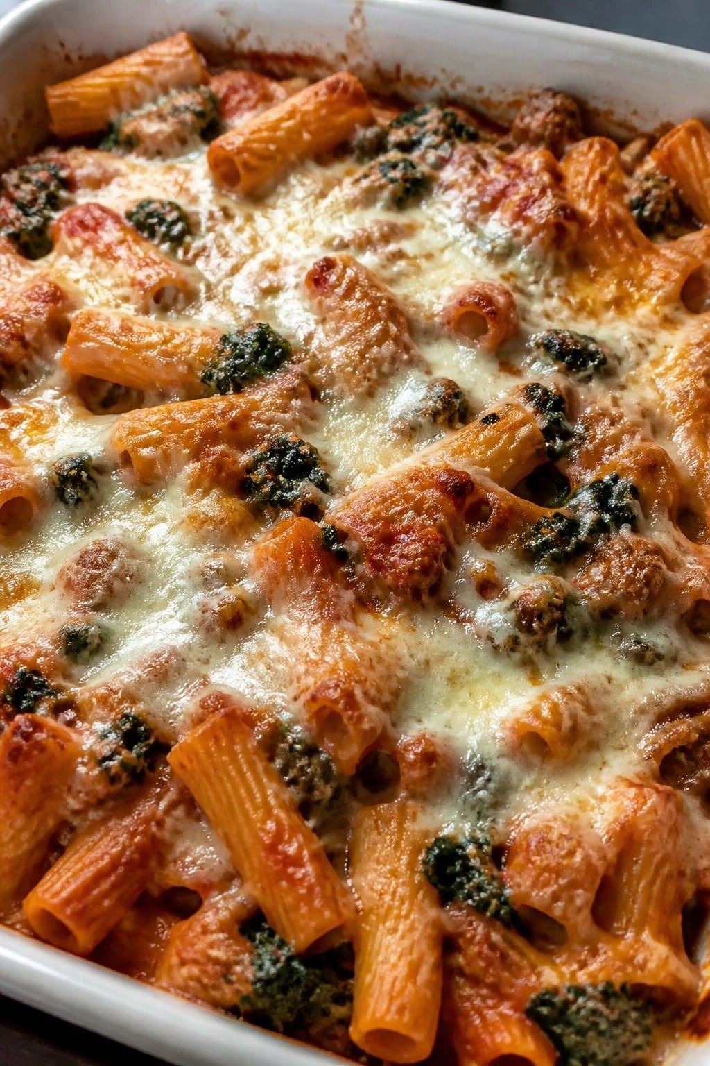 Italian Sausage, Kale, and Rigatoni Casserole