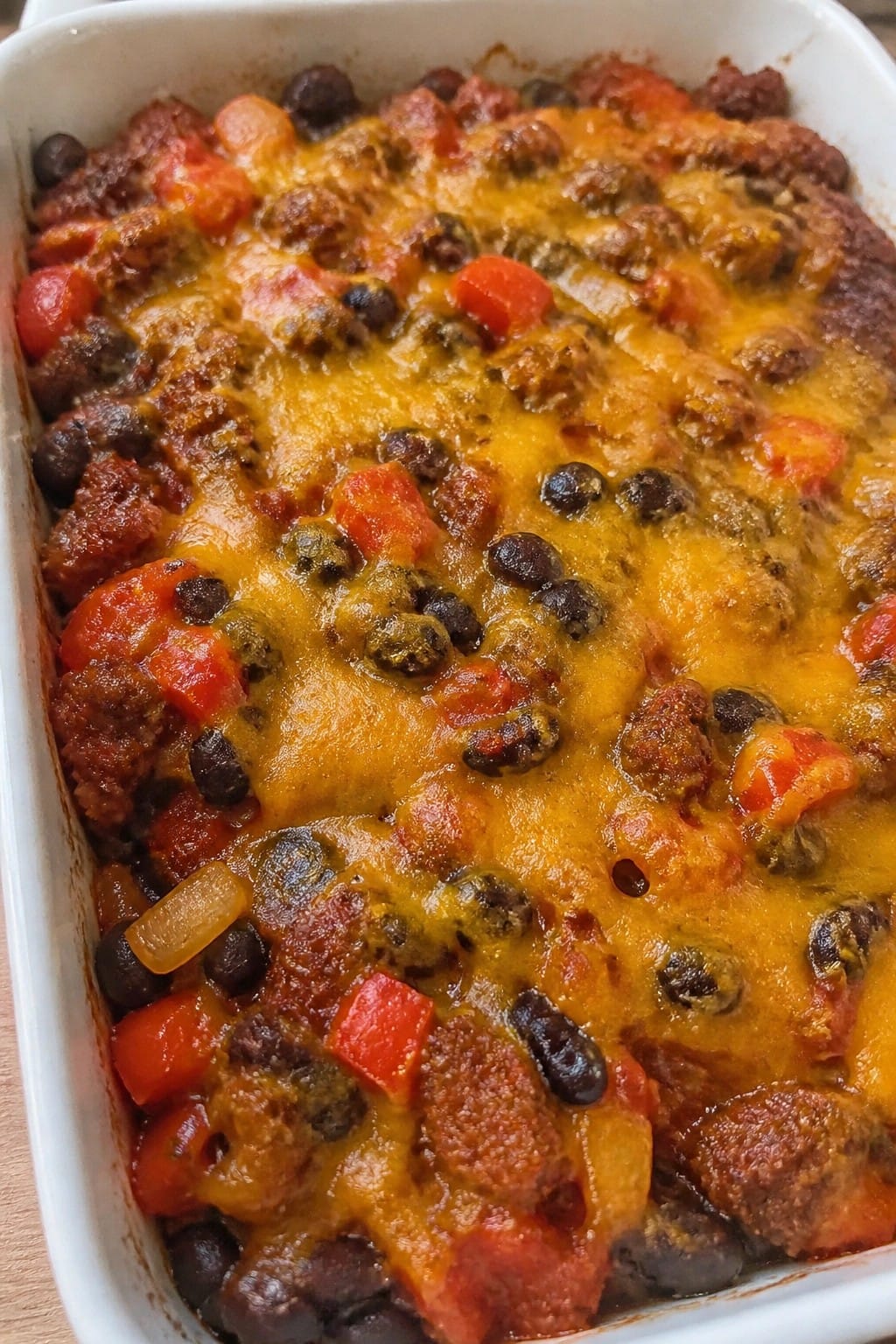 Spicy Chorizo and Black Bean Casserole