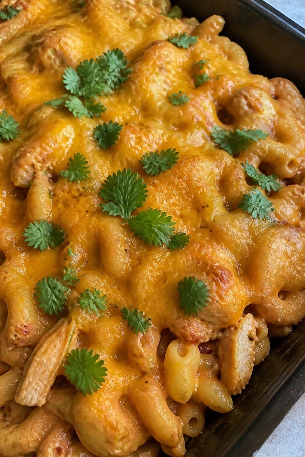 Smoky Chipotle Chicken Elbow Mac Casserole