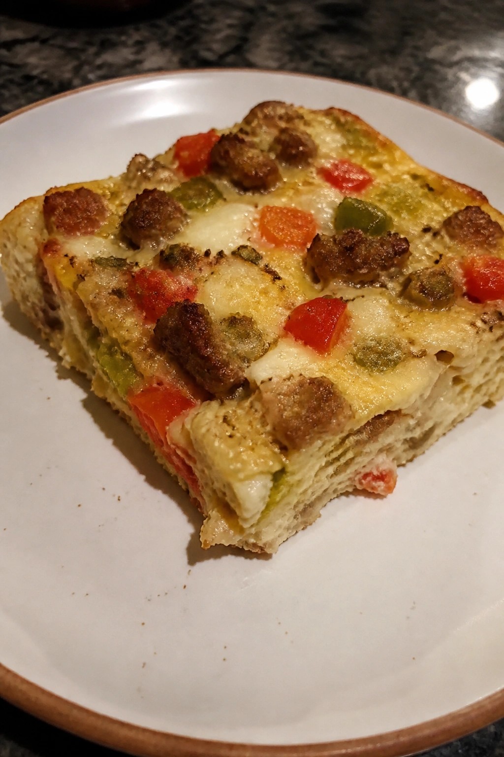 Italian Sausage Pepper Breakfast Casserole