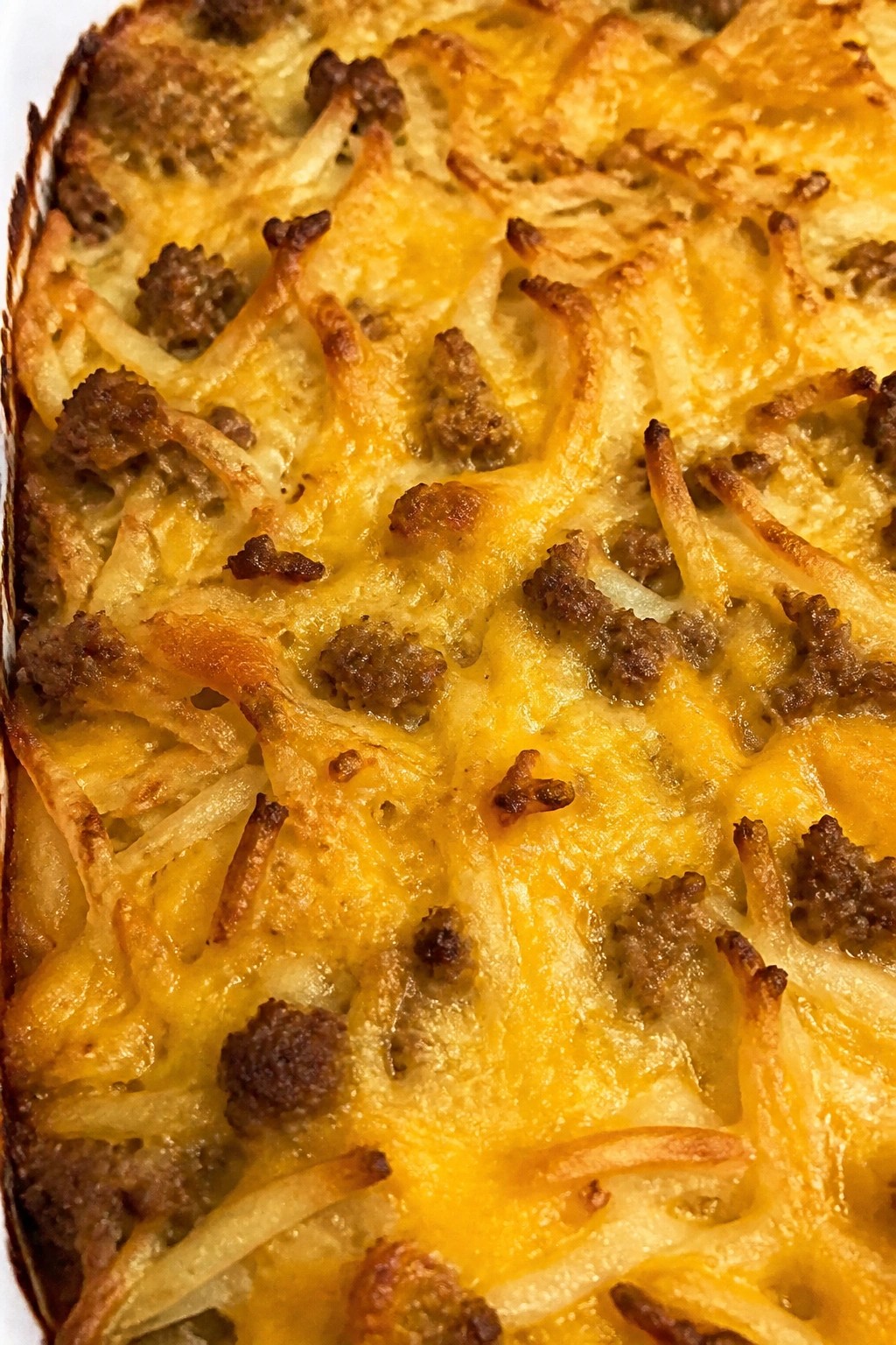 Sausage Hash Brown Breakfast Casserole