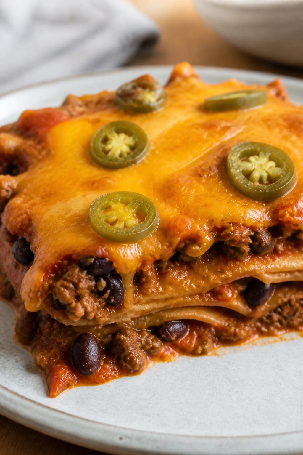 Spicy Beef Enchilada Casserole