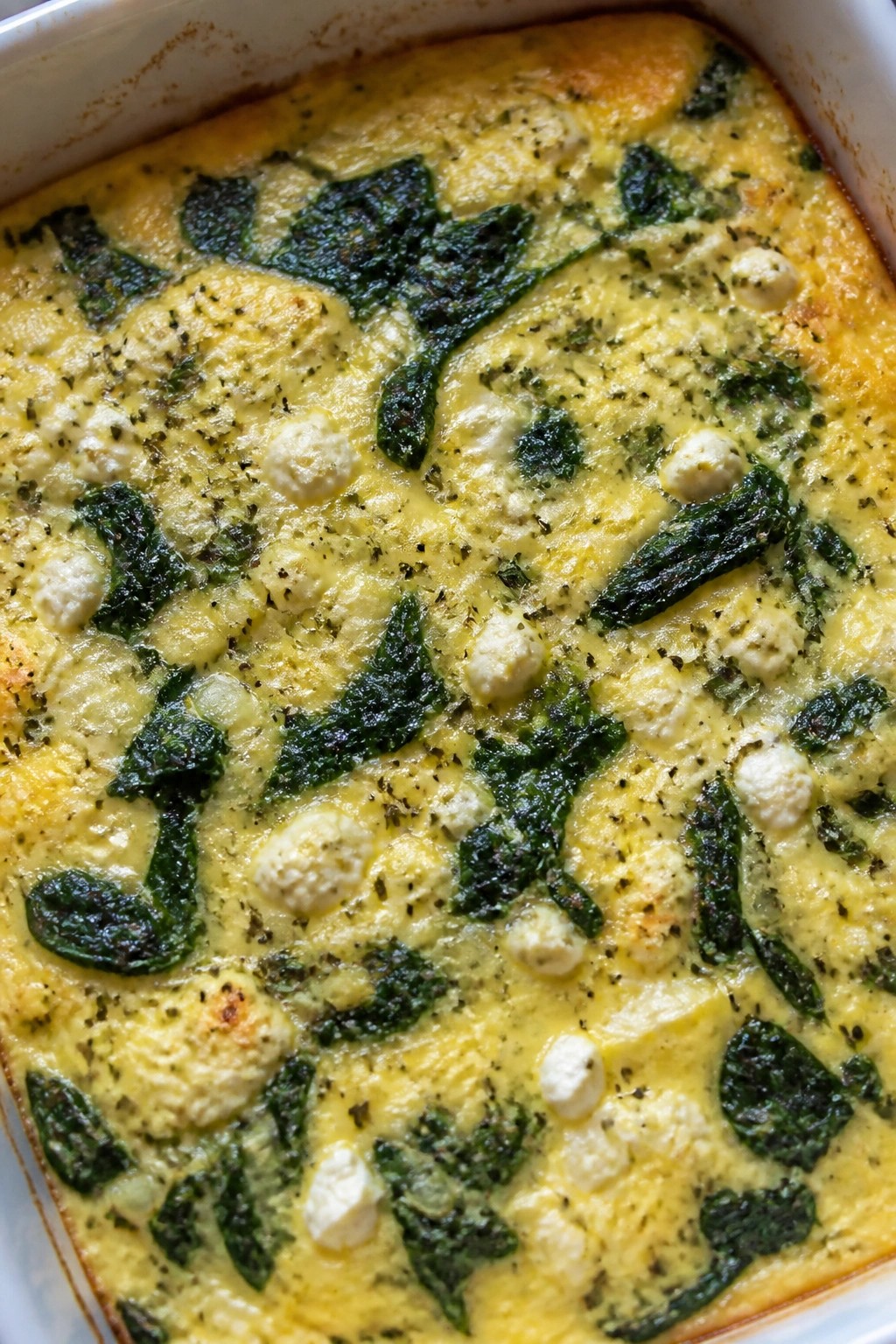 Greek Spinach Feta Egg Casserole