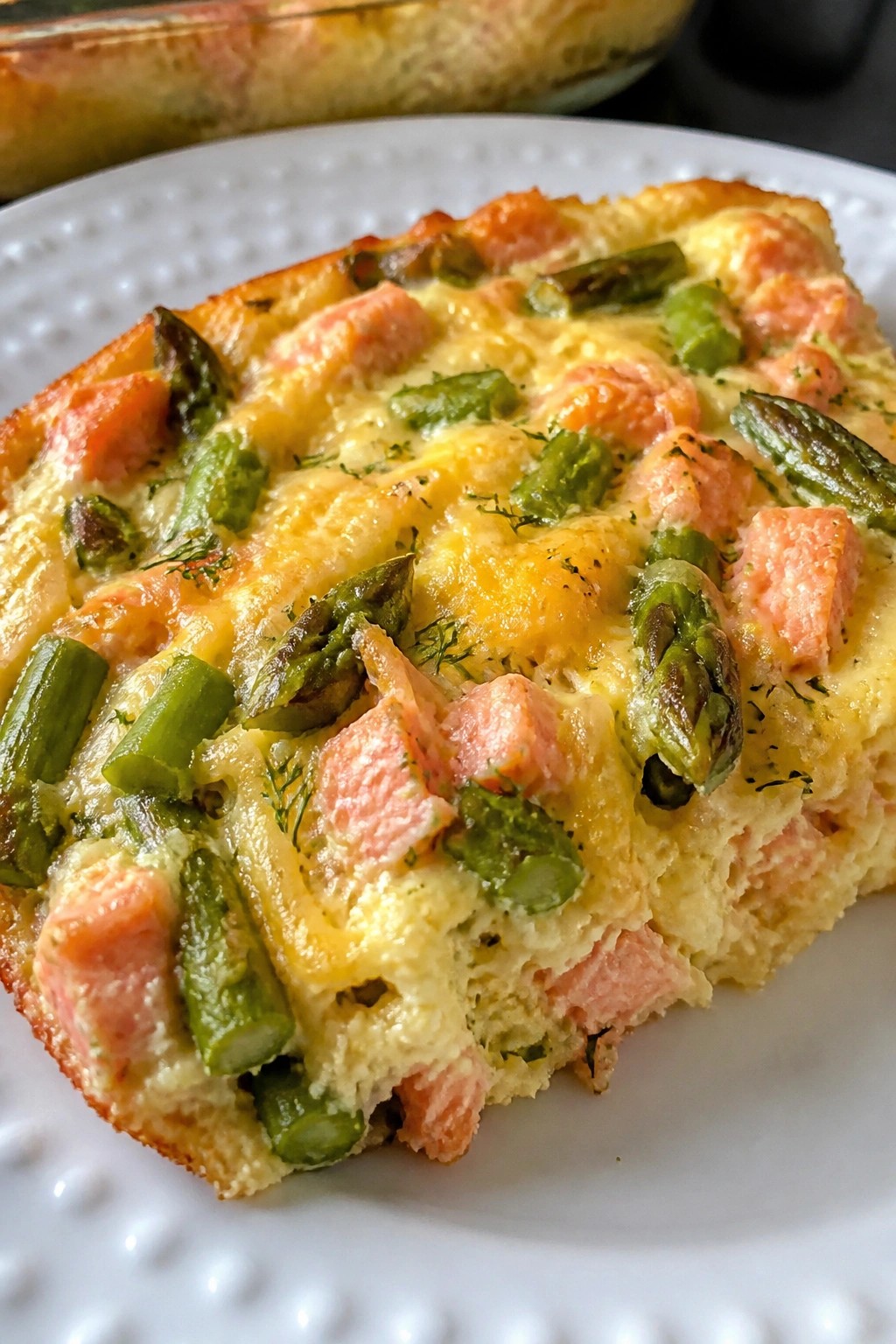 Smoked Salmon Asparagus Casserole