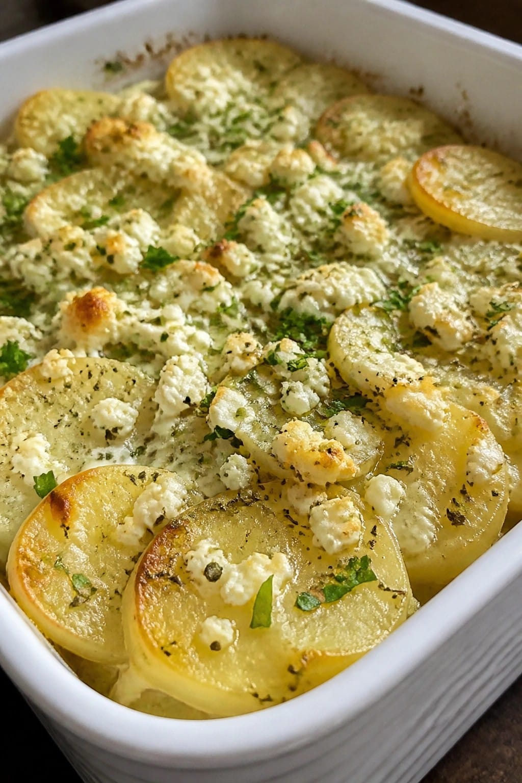 Greek Lemon Herb Potato Casserole