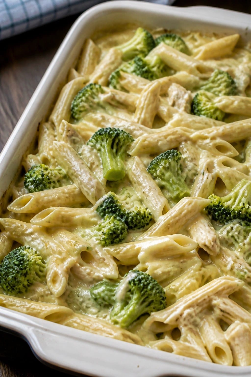 Broccoli Chicken Alfredo Pasta Bake