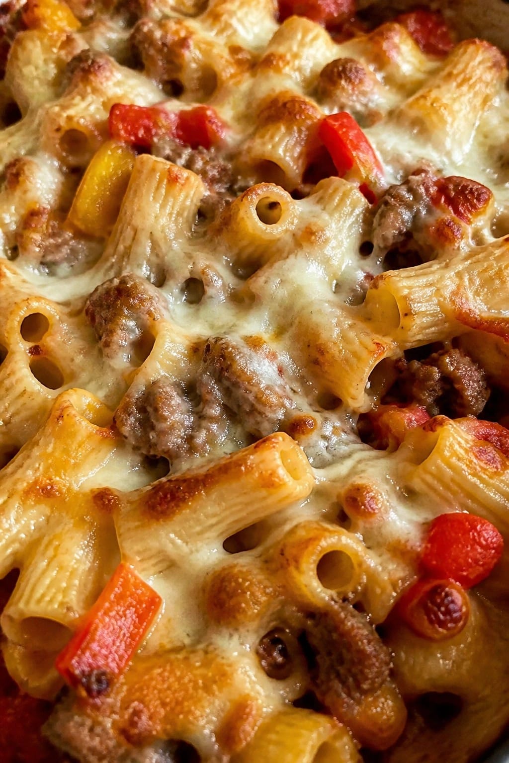 Italian Sausage and Pepper Rigatoni Casserole