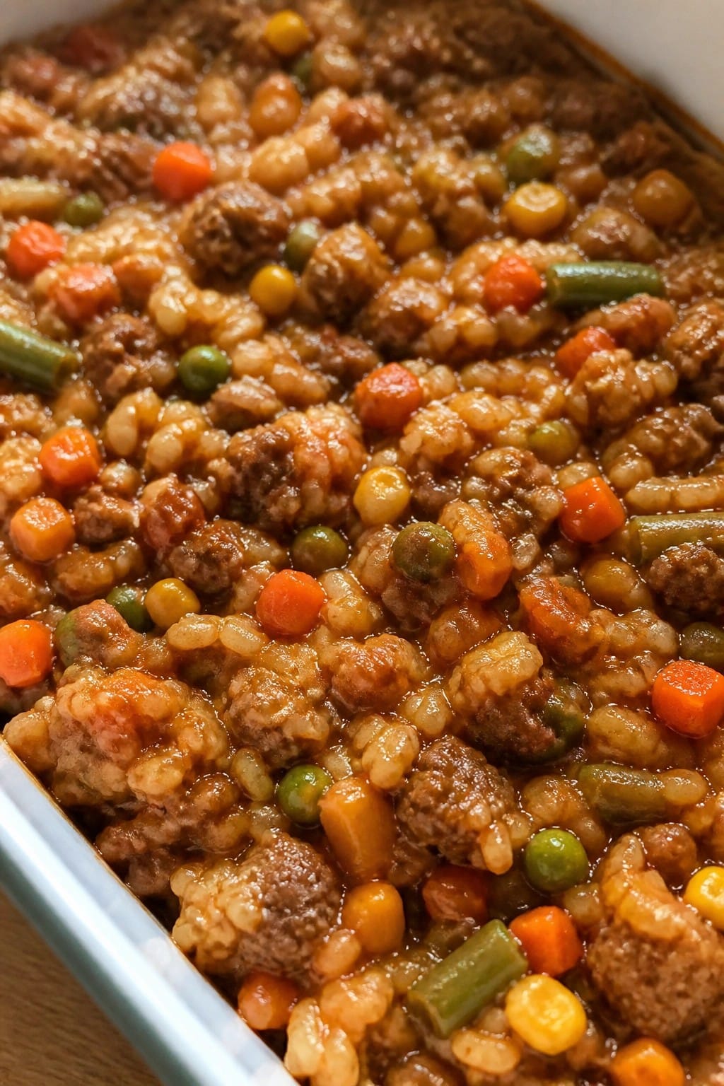 Teriyaki Beef and Vegetable Casserole