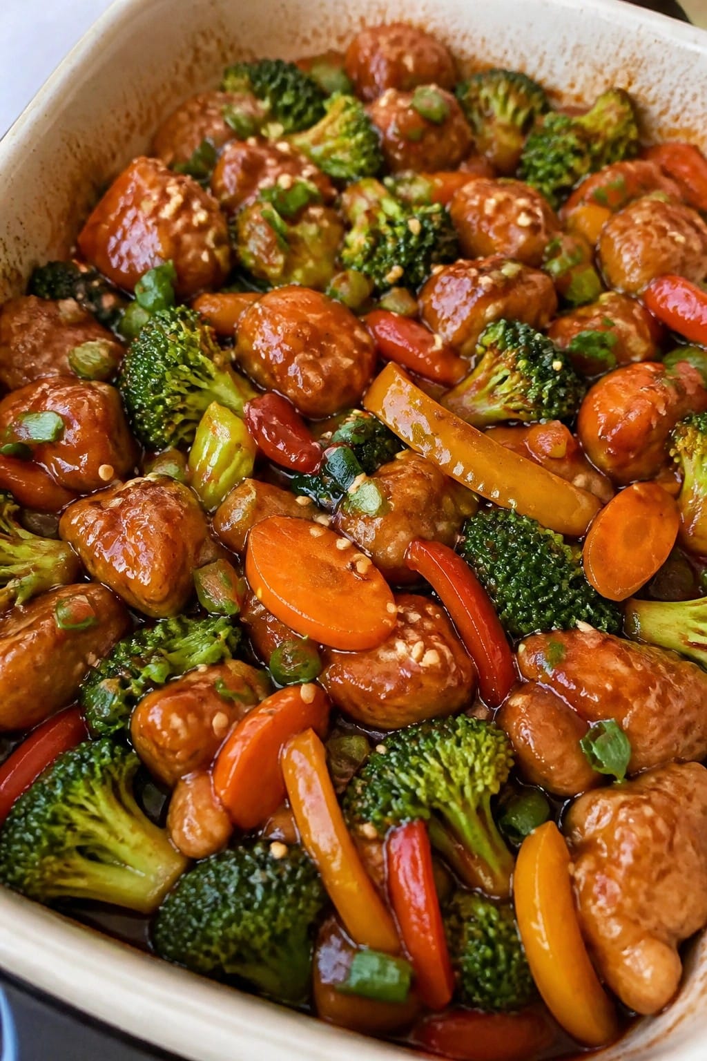 Honey Soy Chicken Vegetable Casserole