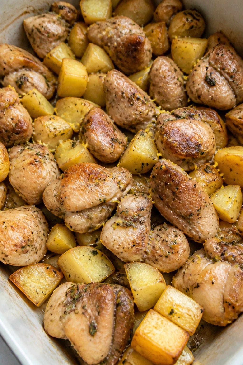 Lemon Rosemary Chicken Potato Casserole