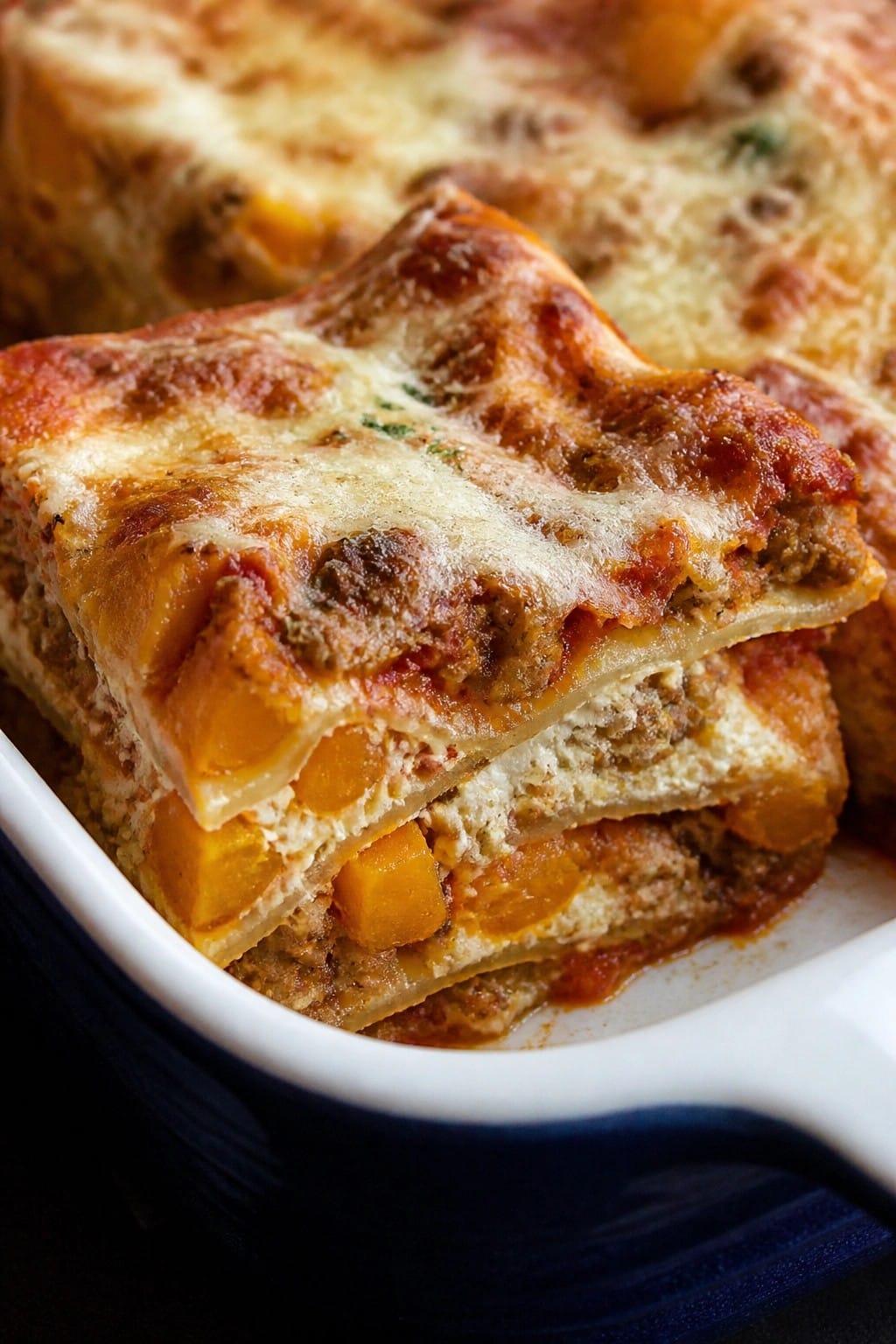 Butternut Squash Sausage Lasagna