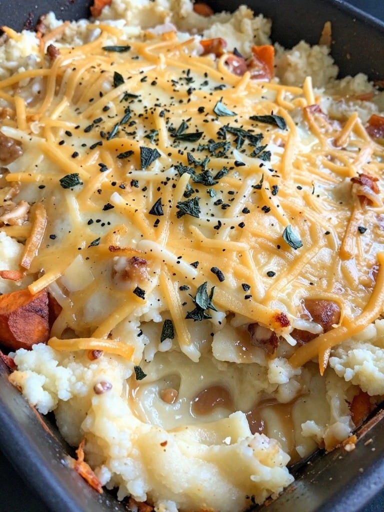 Brown Butter Sage and Gruyere Sweet Potato Casserole