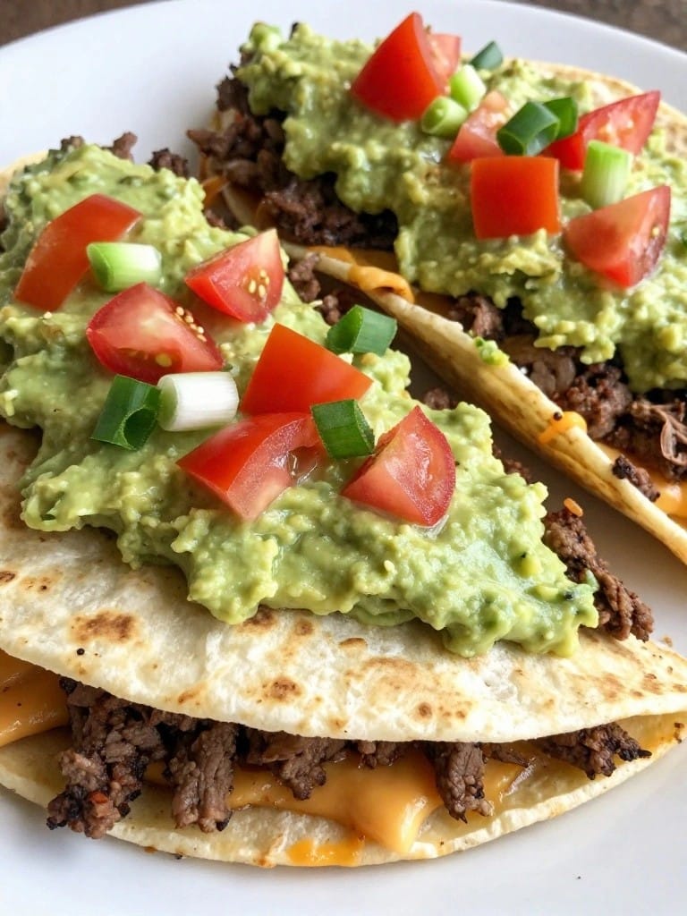 Creamy Avocado Ranch Beef Taco Tortilla Lasagna