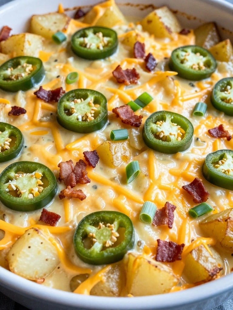 Jalapeño Popper Potato Casserole