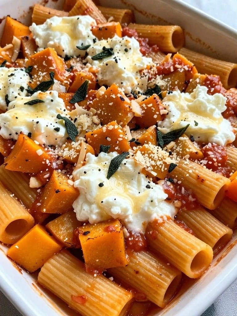 Butternut Squash and Sage Baked Ziti