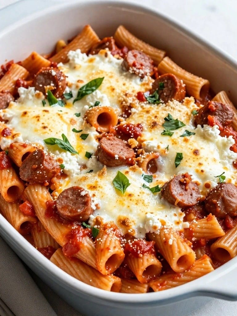 Classic Italian Sausage Baked Ziti