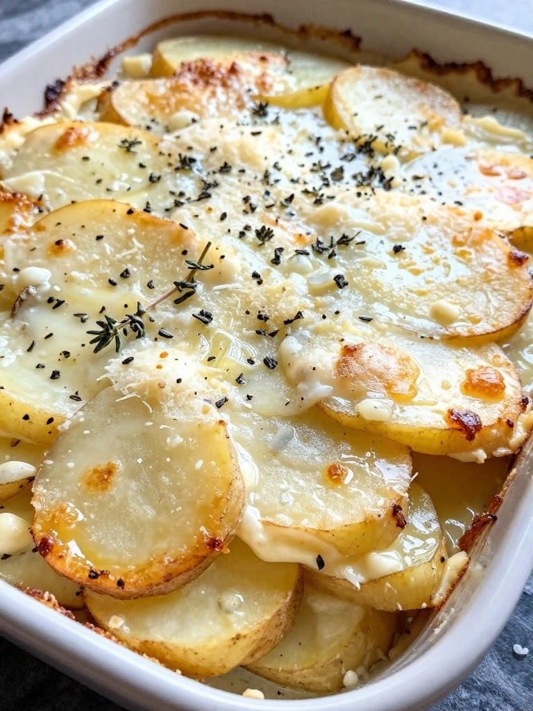 Truffle Parmesan Scalloped Potato Gratin