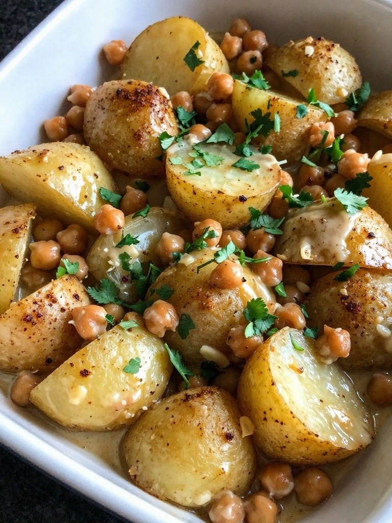 Smoky Chipotle Chickpea Potato Casserole