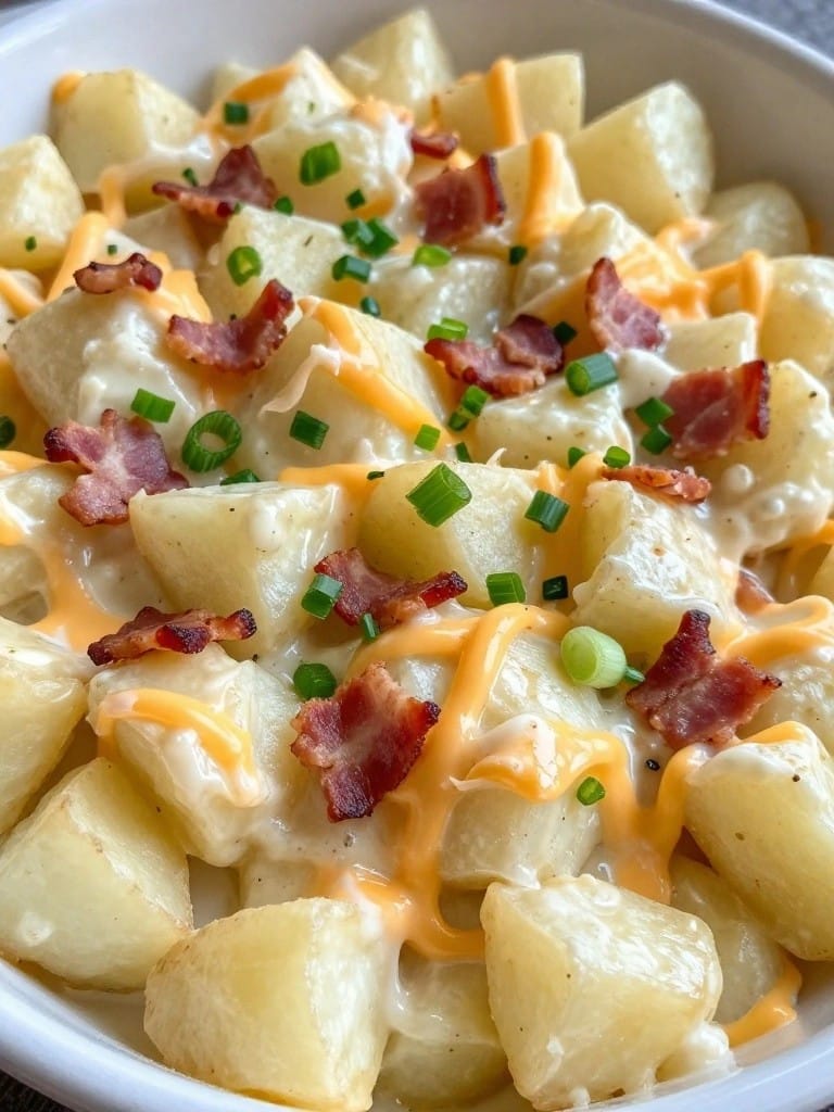 Cheesy Bacon Ranch Potato Casserole