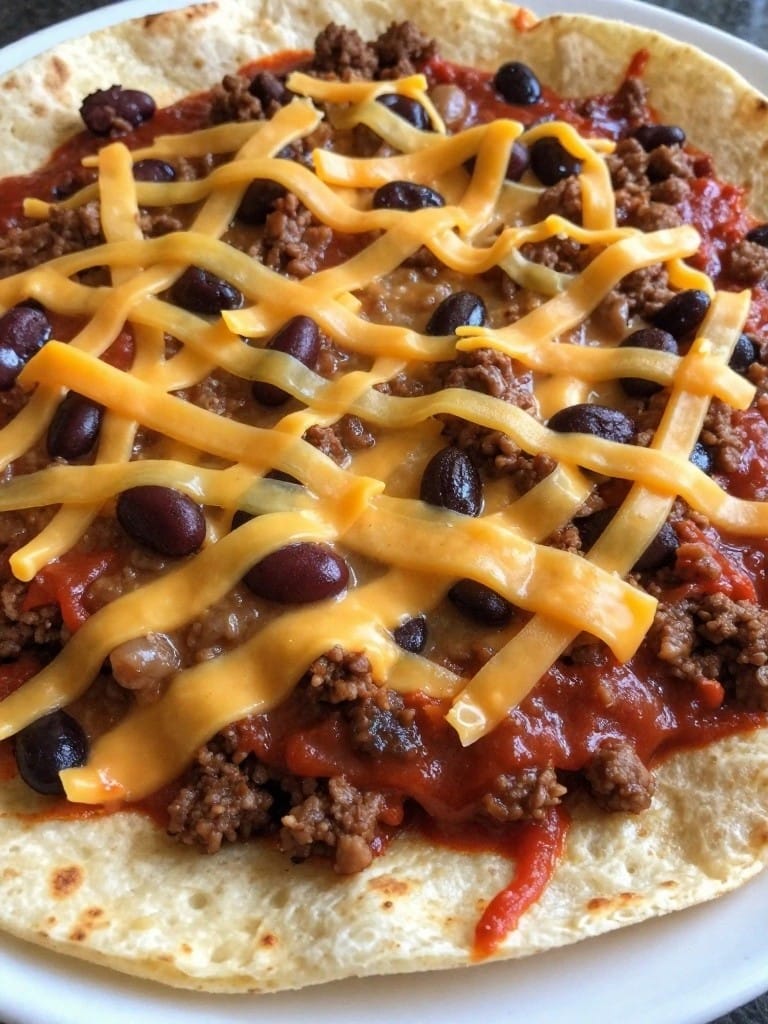 Cheesy Beef Enchilada Casserole with Corn Tortillas