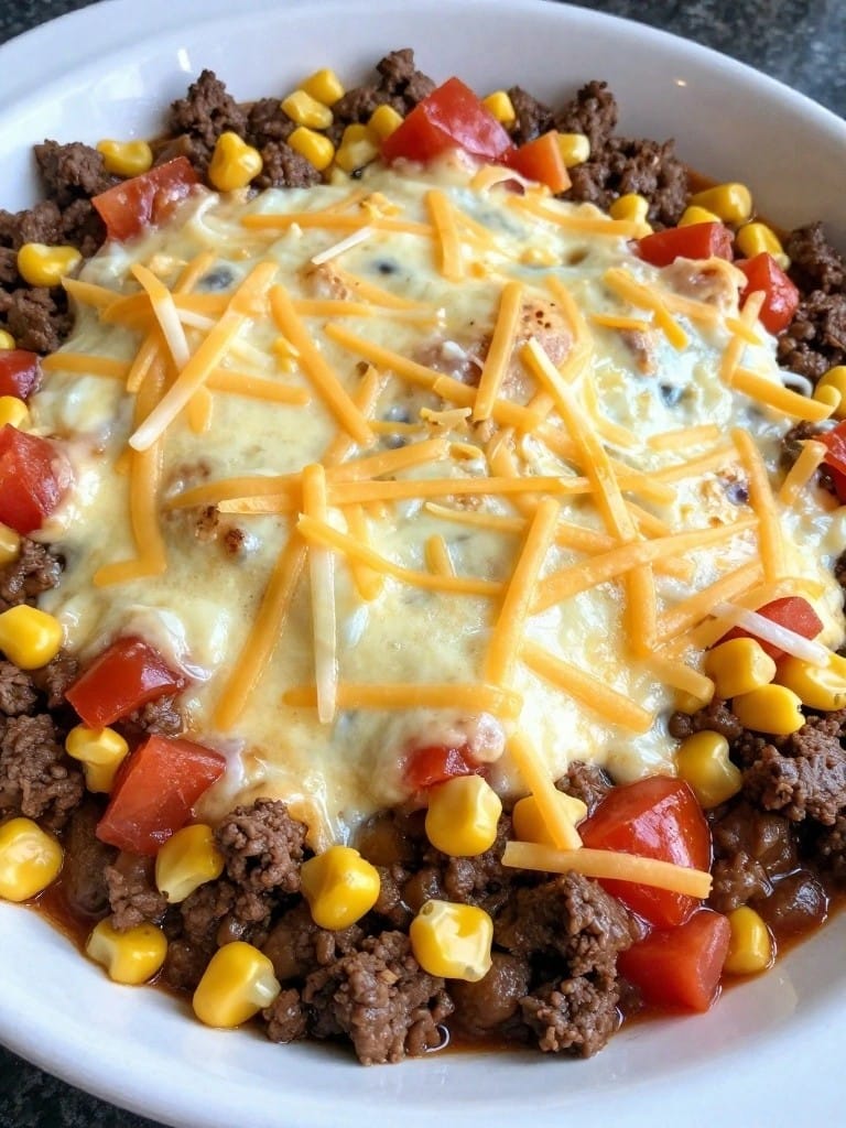 Mexican Tamale Pie Beef Casserole