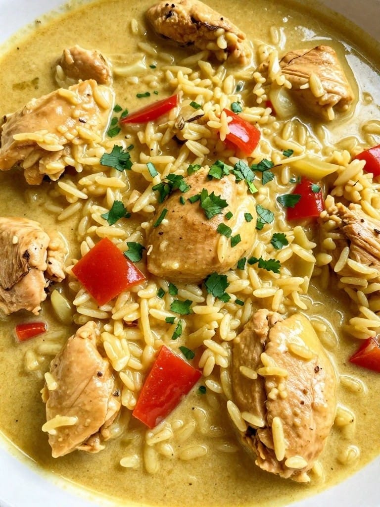 Coconut Curry Chicken Wild Rice Casserole