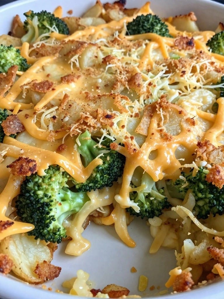 Broccoli Cheddar Hash Brown Casserole
