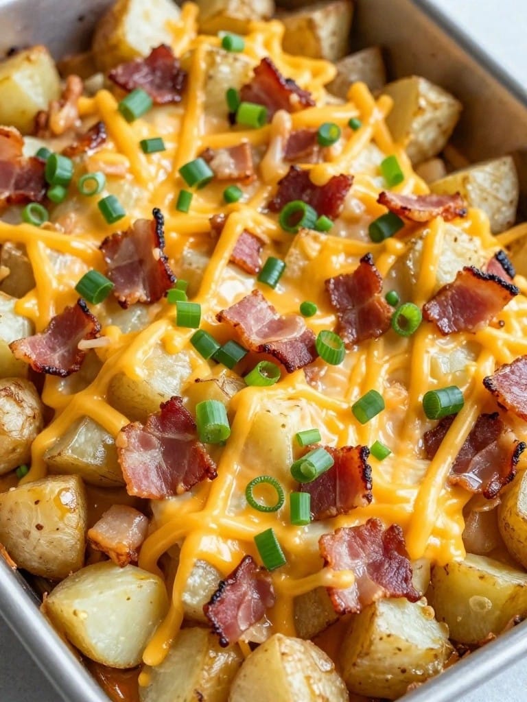 Classic Loaded Bacon Cheese Potato Casserole