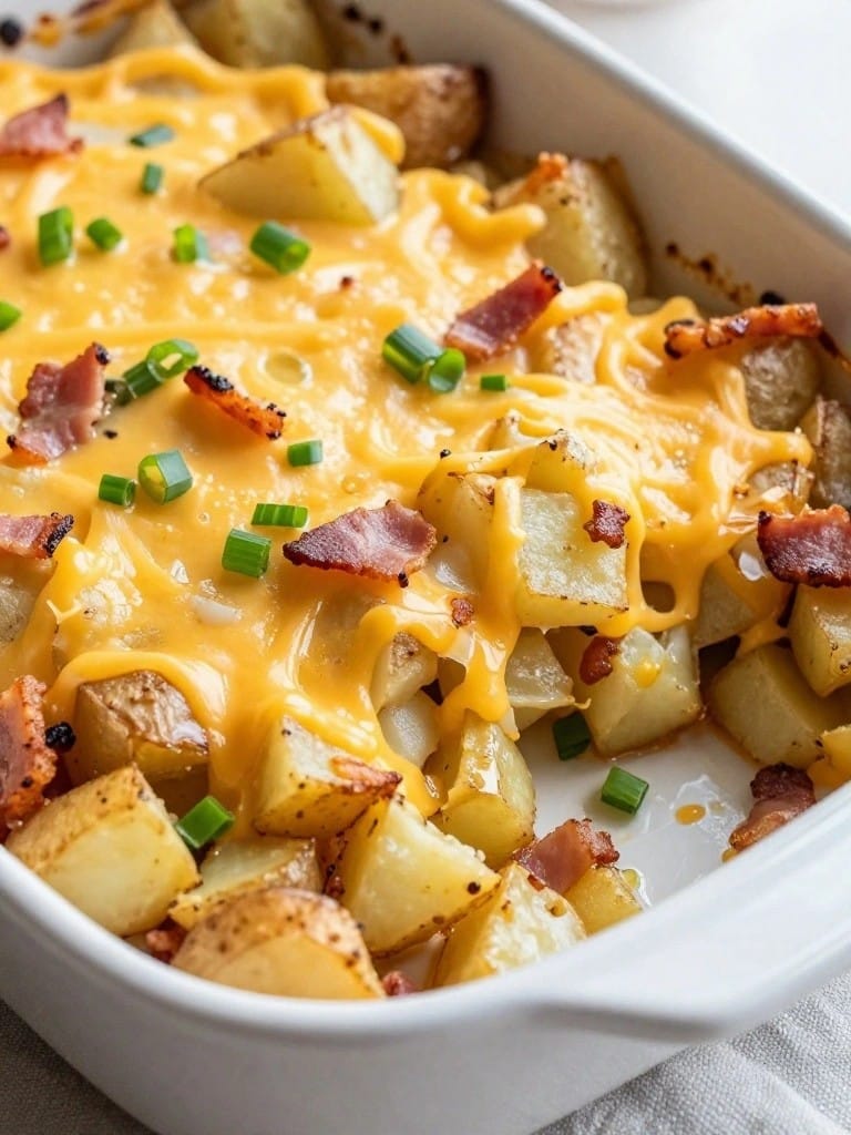 Ranch-Seasoned Potato Casserole with Crispy Bacon
