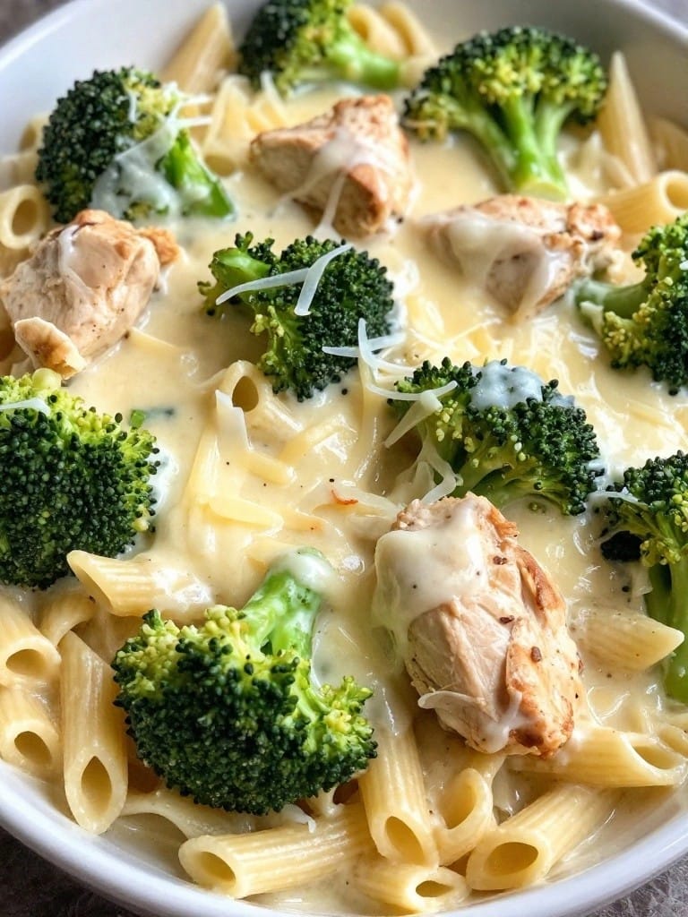 Creamy Chicken and Broccoli Alfredo Casserole