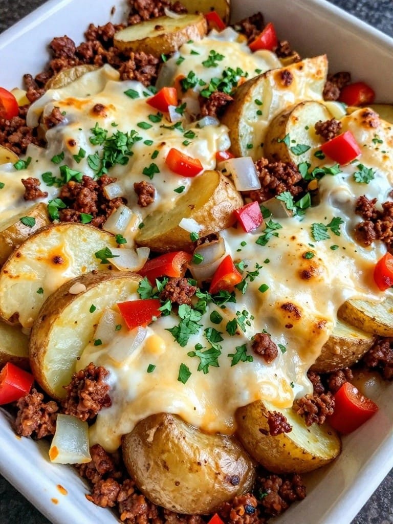 Tex-Mex Chorizo and Pepper Jack Potato Casserole